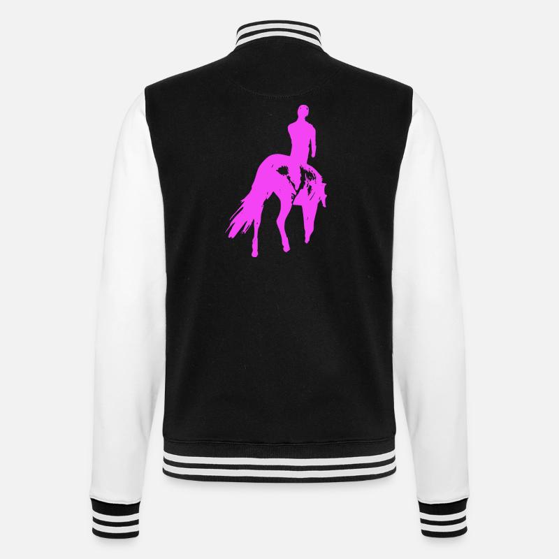 Cheval - Veste Teddy - noir/blanc