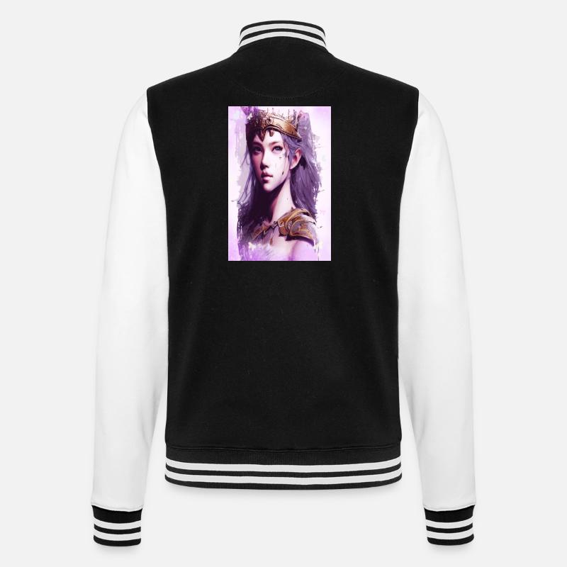 Valkyrie Amazon Warrior Fine Art Affiche - Veste Teddy - noir/blanc