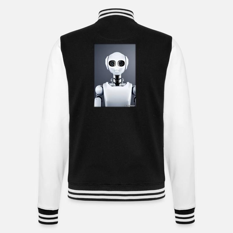 Robot Future Technology Science Android - Veste Teddy - noir/blanc