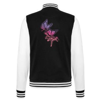 Monarch Butterfly Sketch Graphic Butterfly Lovers - Veste Teddy - noir/blanc - Dos - Marisol (170cm)
