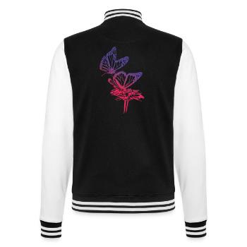 Monarch Butterfly Sketch Graphic Butterfly Lovers - Veste Teddy - noir/blanc - Dos - Marisol (170cm)