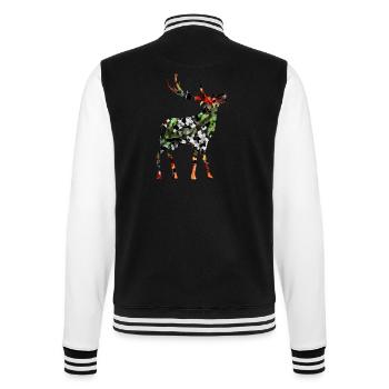 Deer - College Sweat Jacket - black/white - Back - Marisol (170cm)