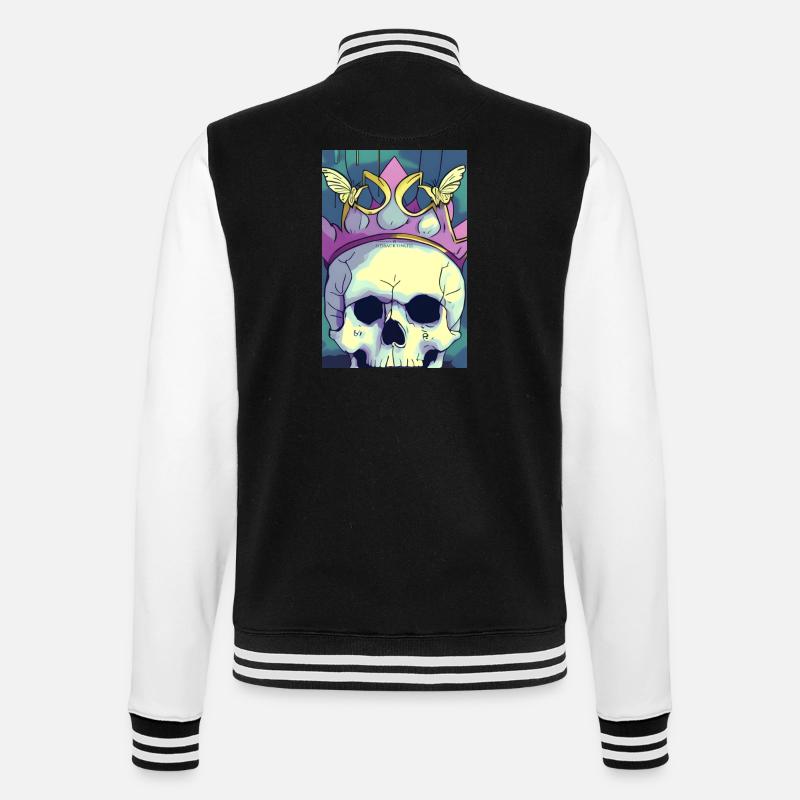 sidback unltd. - Verlorene Majestät - College-Sweatjacke - Schwarz/Weiß