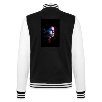 Sensual 5 - College Sweat Jacket - black/white - Back - Marisol (170cm)