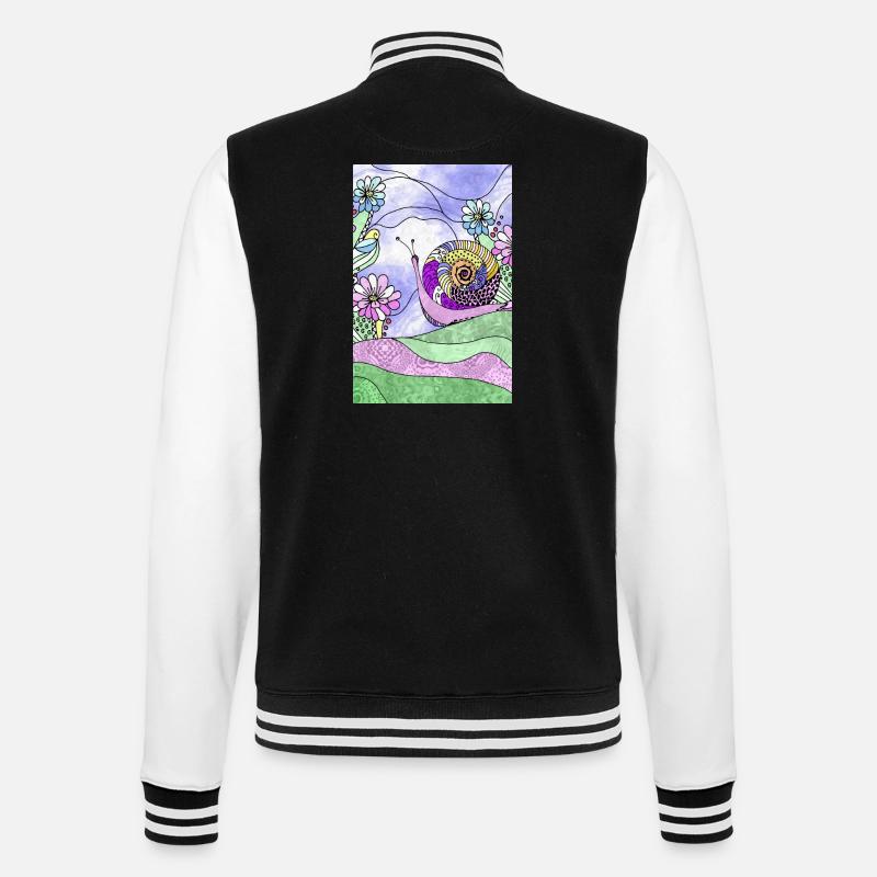 Escargot - Veste Teddy - noir/blanc