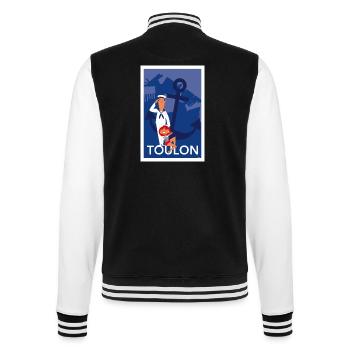 TOULON ANCRE - Veste Teddy - noir/blanc - Dos - Marisol (170cm)