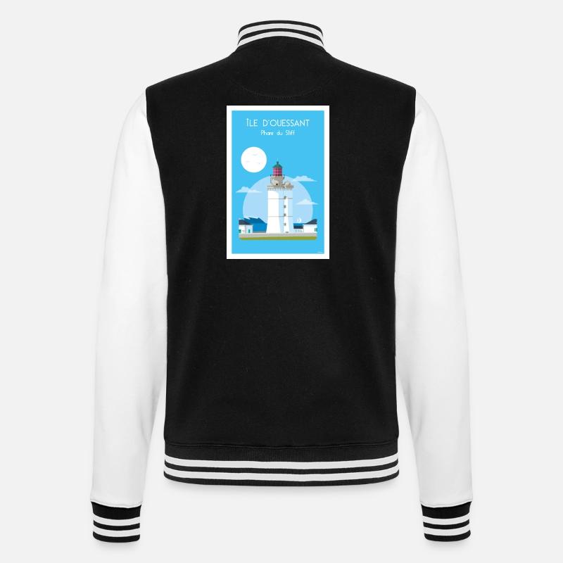 PHARE DU STIFF - Veste Teddy - noir/blanc