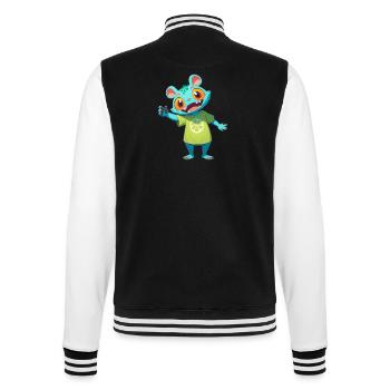 Forest Monster 0790894 - College Sweat Jacket - black/white - Back - Marisol (170cm)