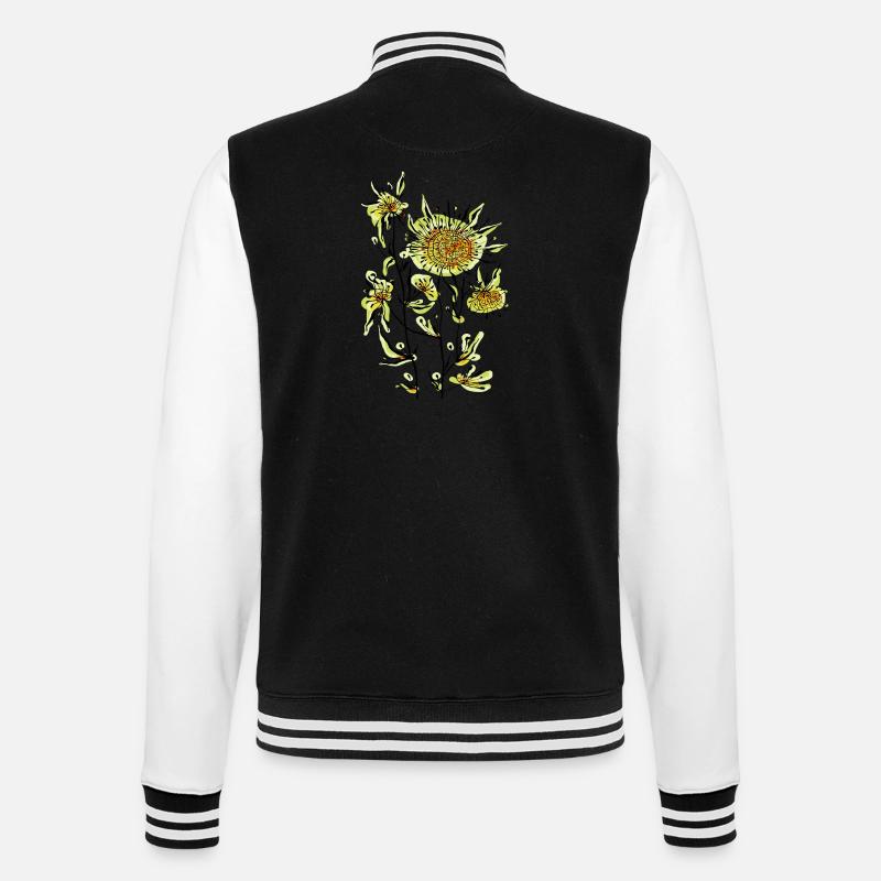 Fleur - Veste Teddy - noir/blanc