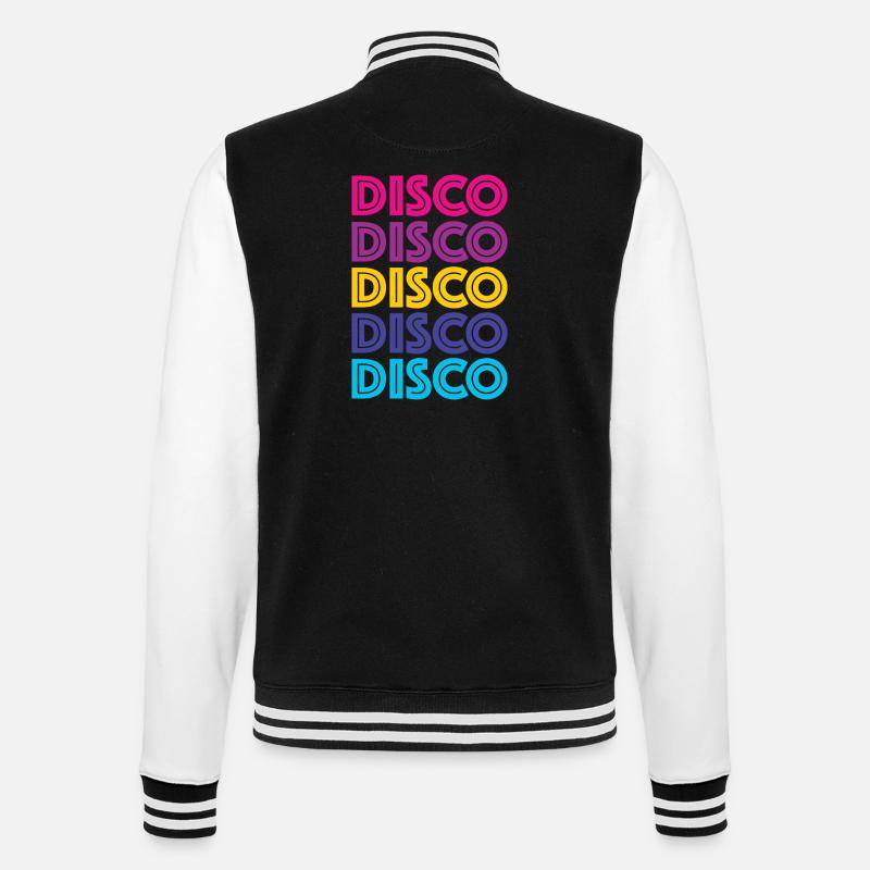Disco Disco Disco - College-Sweatjacke - Schwarz/Weiß