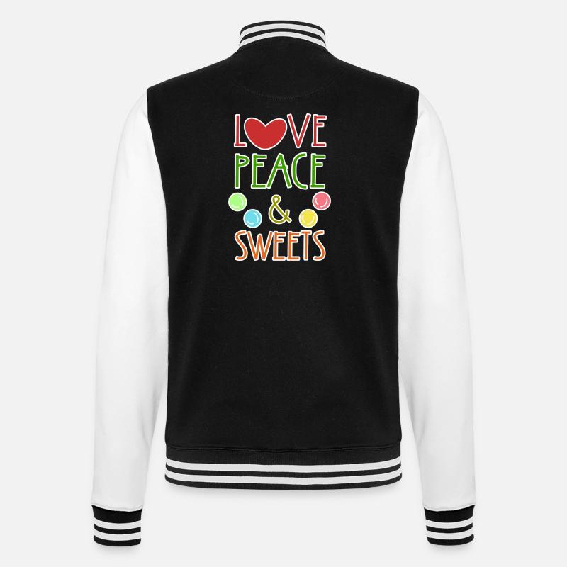 Cool Statement Dessert sucré - Veste Teddy - noir/blanc