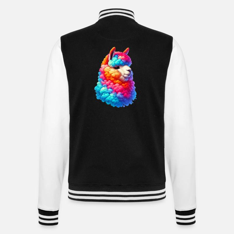 Alpaga - Veste Teddy - noir/blanc