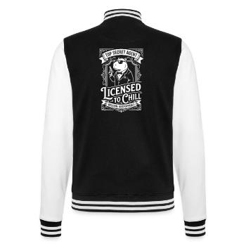 Licensed to Chill - Agent Humor - Veste Teddy - noir/blanc - Dos - Marisol (170cm)