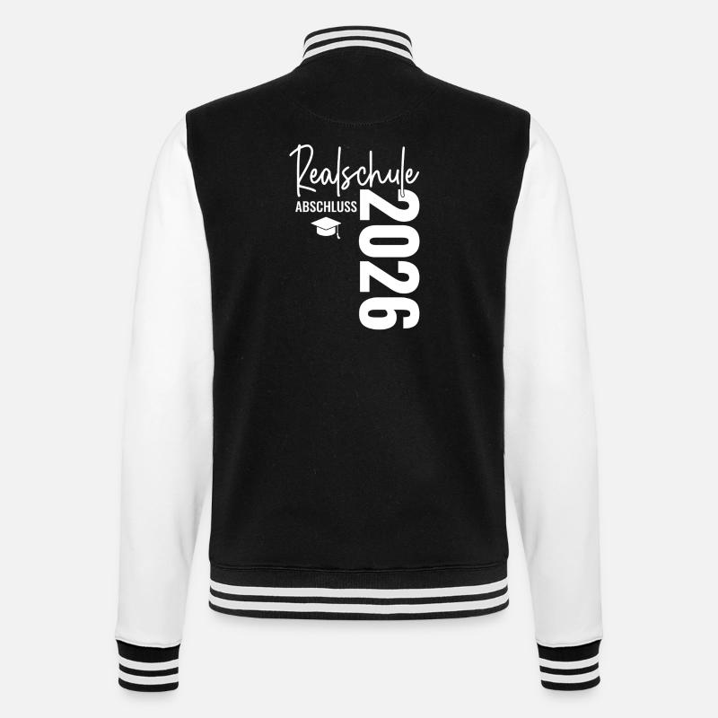 Realschule Graduation - Realschulabschluss 2026 - College Sweat Jacket - black/white