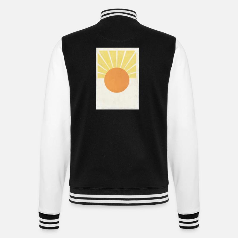 Sonne - College-Sweatjacke - Schwarz/Weiß