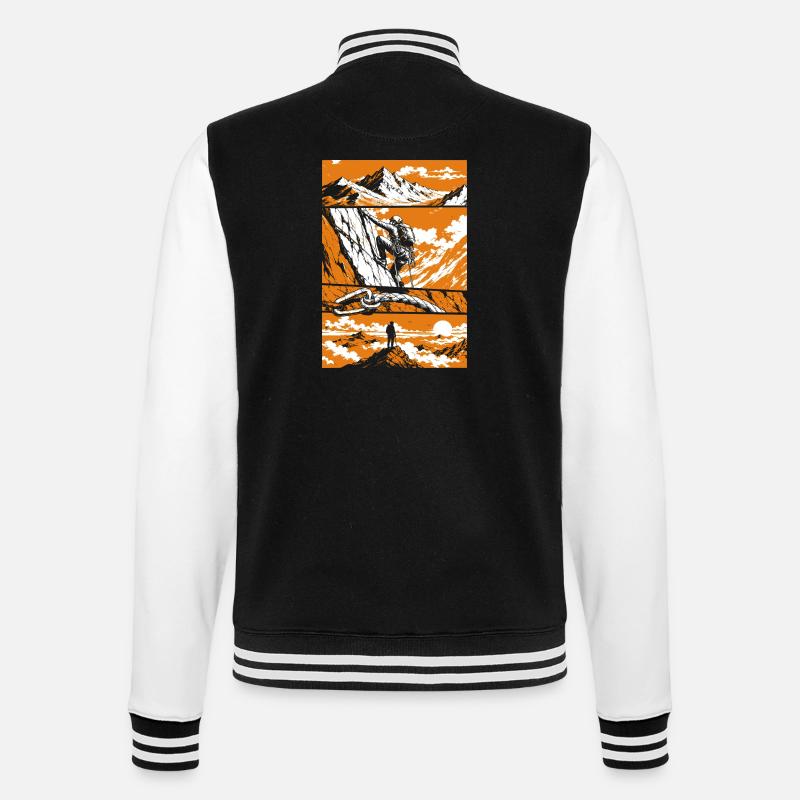 Summit Victory Mountain Art - College Sweat Jacket - black/white