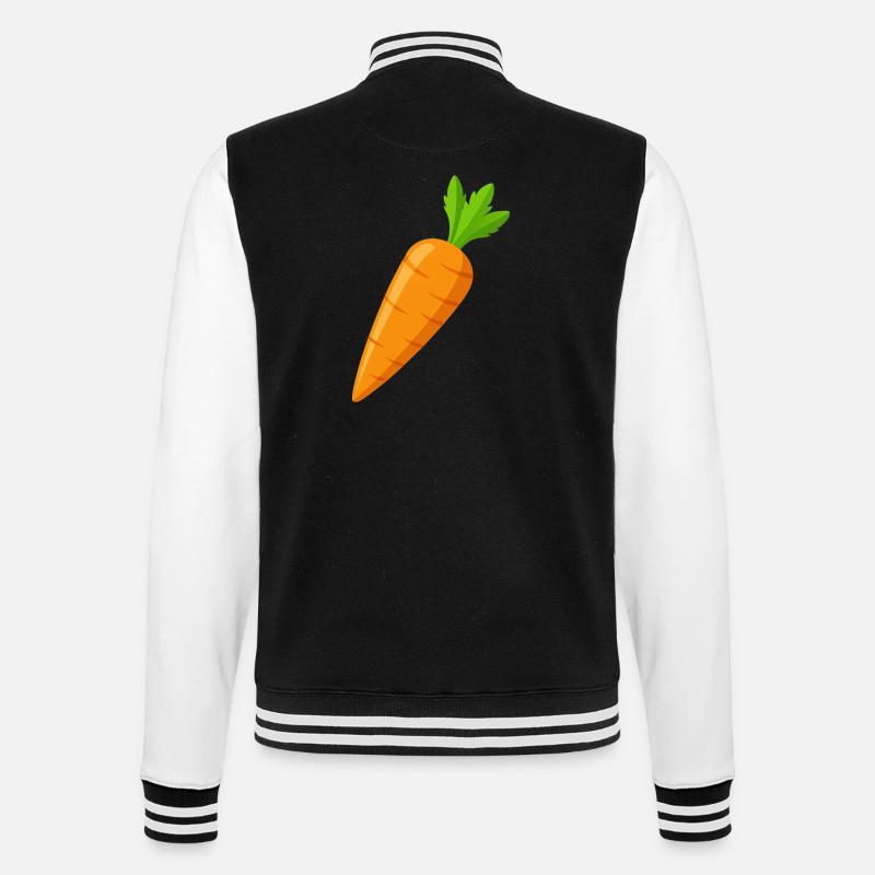 carrot - College Sweat Jacket - black/white