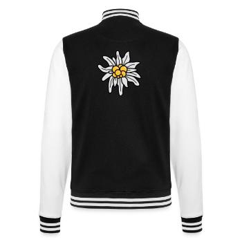 Edelweiss - College-Sweatjacke - Schwarz/Weiß - Hinten - Marisol (170cm)