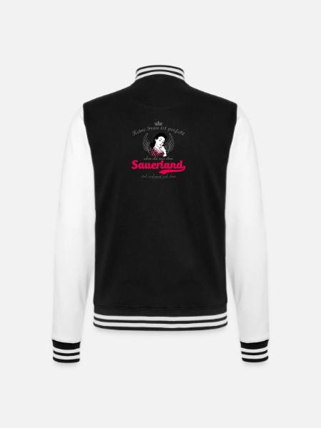 Frau perfekt Sauerland - College-Sweatjacke - Schwarz/Weiß