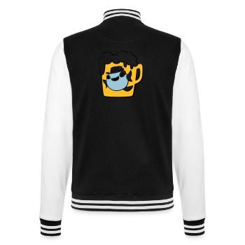 Fisch - College-Sweatjacke - Schwarz/Weiß - Hinten - Marisol (170cm)