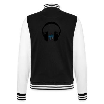 Kopfhörer - College-Sweatjacke - Schwarz/Weiß - Hinten - Marisol (170cm)