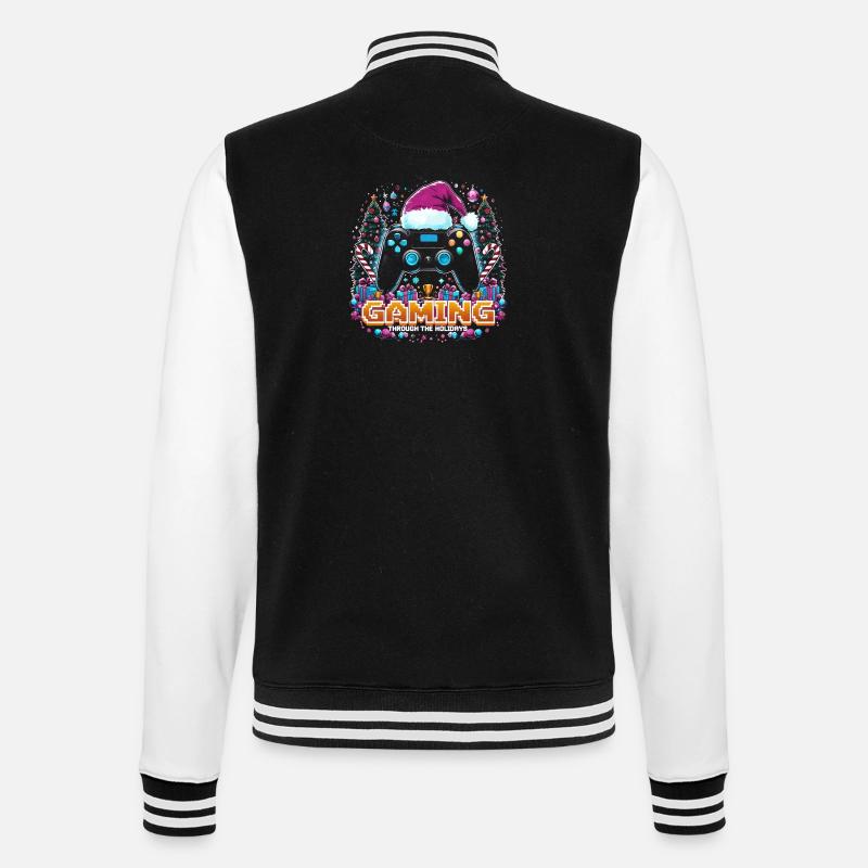 Manette de jeu de Noël - Veste Teddy - noir/blanc