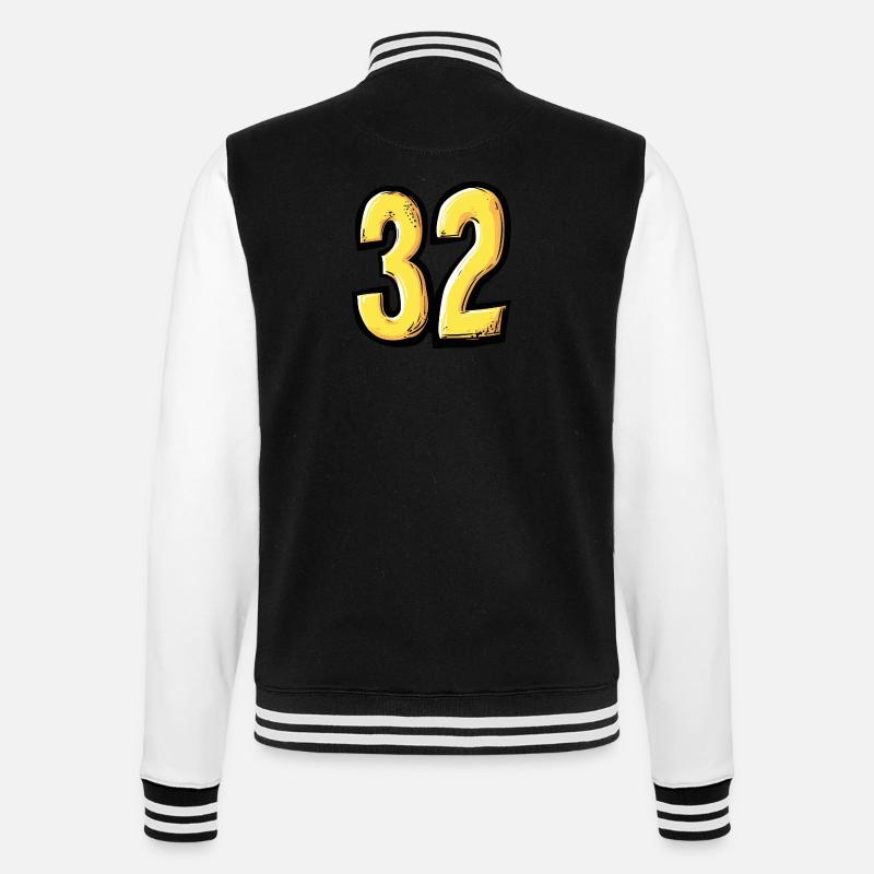 Bande dessinée à 32 numéros - Veste Teddy - noir/blanc