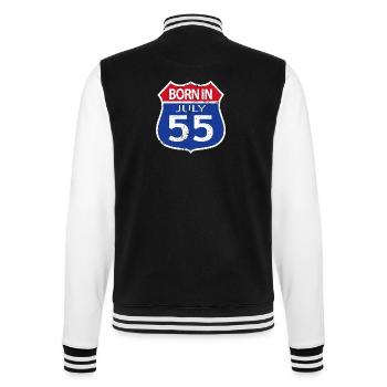 Né(e) en Juillet 1955 - Veste Teddy - noir/blanc - Dos - Marisol (170cm)