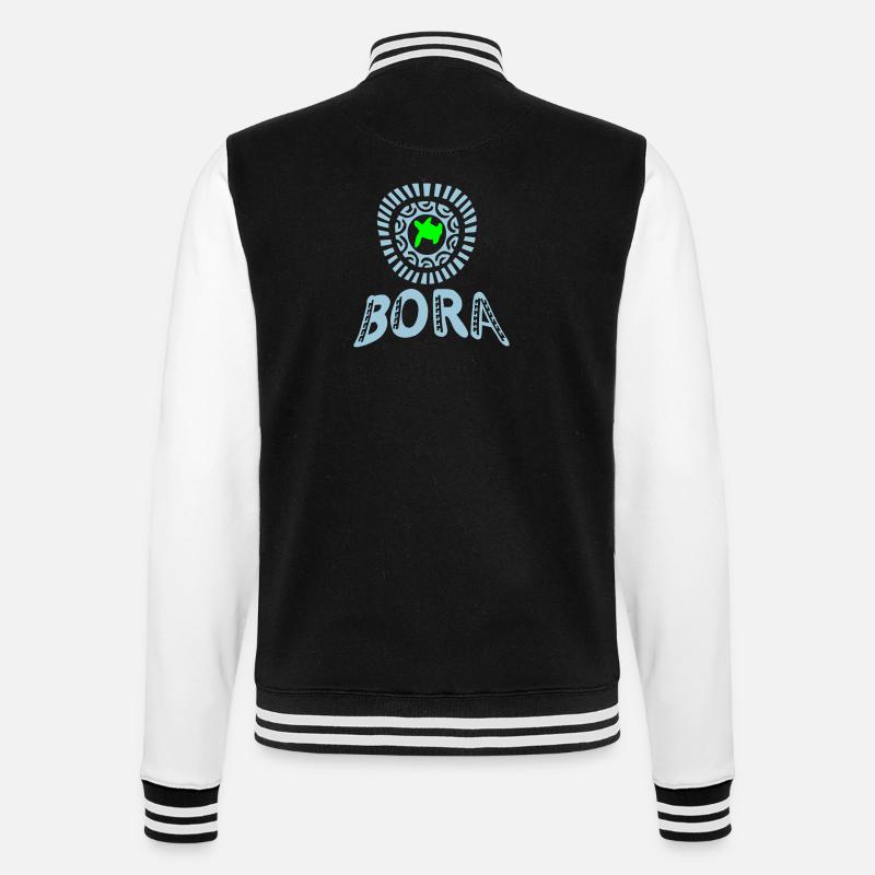 turtle Bora Bora - College Sweat Jacket - black/white