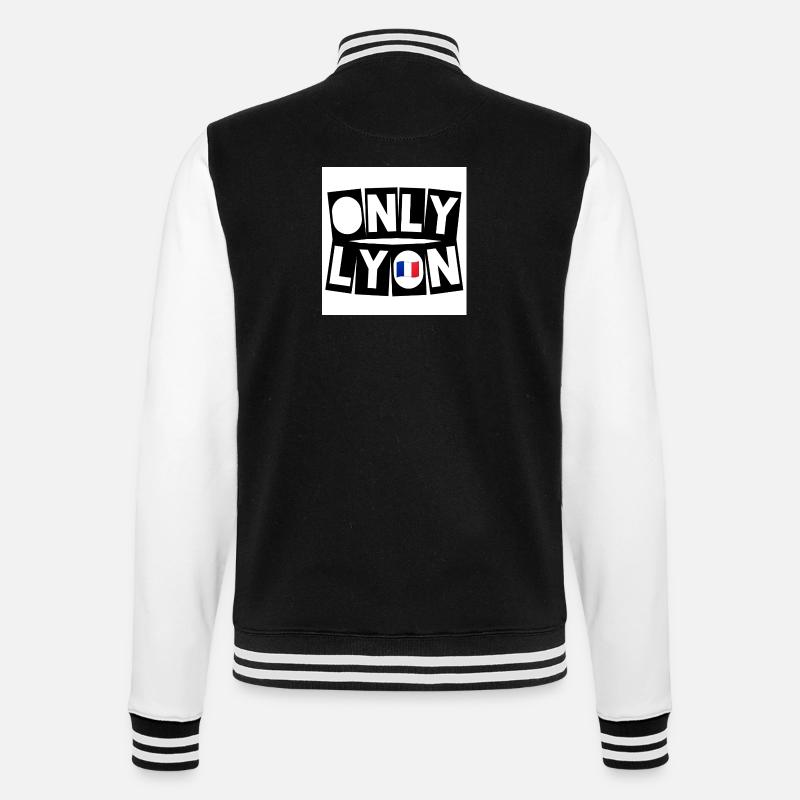 JusteLyon - Veste Teddy - noir/blanc