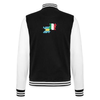 Bahamas Italie Drapeau Bahamaer italien - Veste Teddy - noir/blanc - Dos - Marisol (170cm)