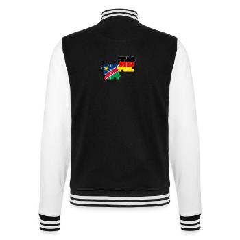 Namibia Deutschland Flagge Deutsch Namibier - College-Sweatjacke - Schwarz/Weiß - Hinten - Marisol (170cm)