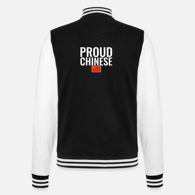 Fier drapeau chinois chinois - Veste Teddy - noir/blanc