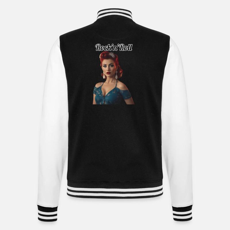 Pinup - Veste Teddy - noir/blanc