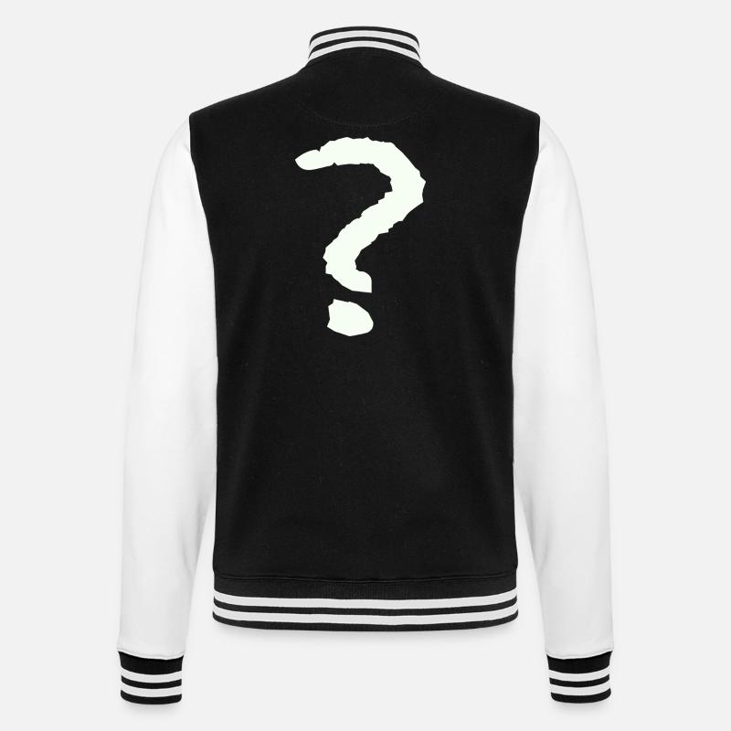 Points d’interrogation - Veste Teddy - noir/blanc