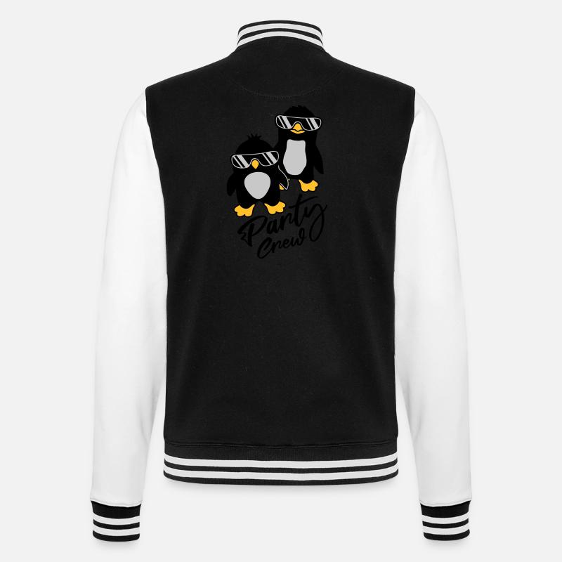 Amis de l’équipage de pingouin - Veste Teddy - noir/blanc