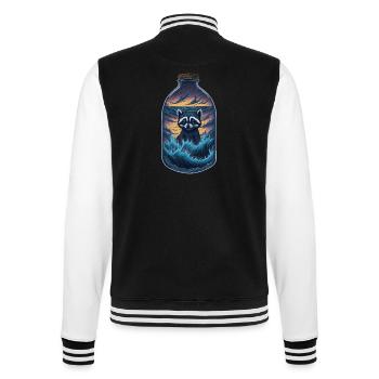 Waschbär - College-Sweatjacke - Schwarz/Weiß - Hinten - Marisol (170cm)
