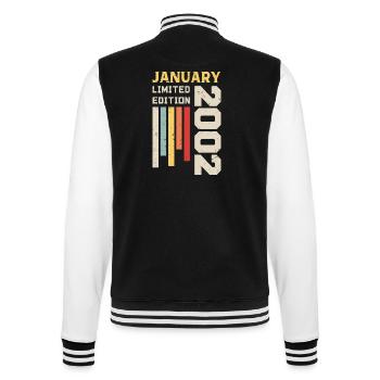 January 2002 - January 2002 Birthday Gift - College Sweat Jacket - black/white - Back - Marisol (170cm)