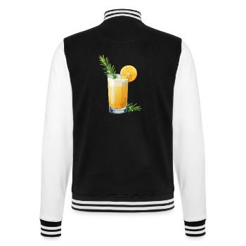 Cocktail - Bartender - College-Sweatjacke - Schwarz/Weiß - Hinten - Marisol (170cm)