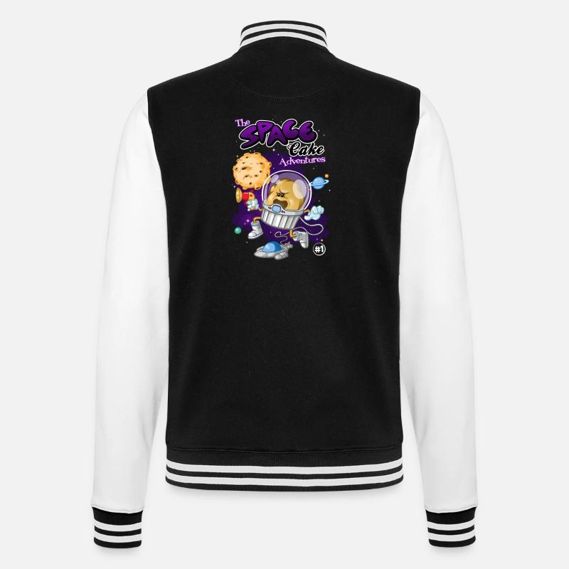 Space cake - College-Sweatjacke - Schwarz/Weiß