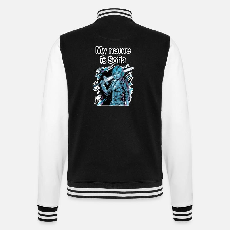 My name is Sofia 2026 - Veste Teddy - noir/blanc