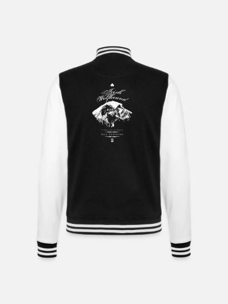 Irischer Wolfshundzüchter - College-Sweatjacke - Schwarz/Weiß