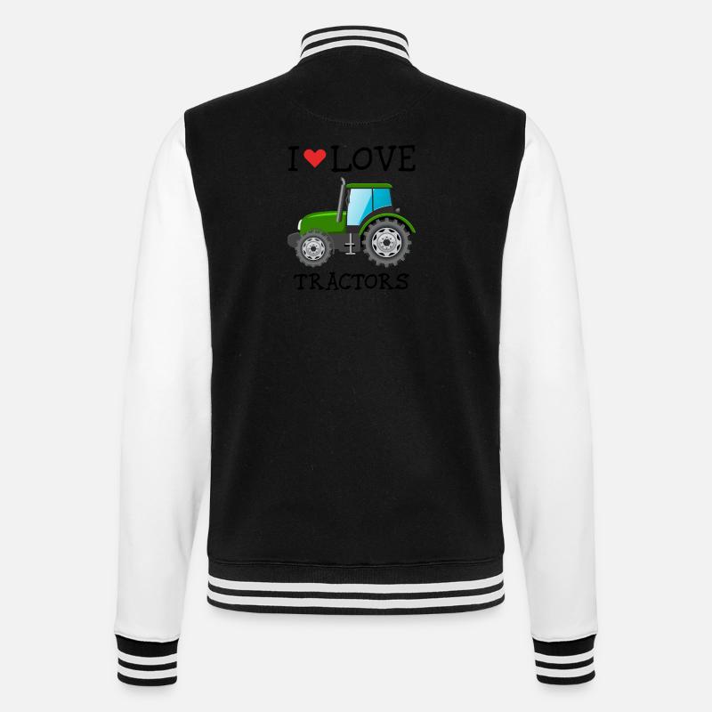 J'AIME TRACTEURS - Veste Teddy - noir/blanc