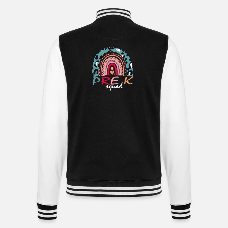 Pre K Squad Geschenk - College-Sweatjacke - Schwarz/Weiß