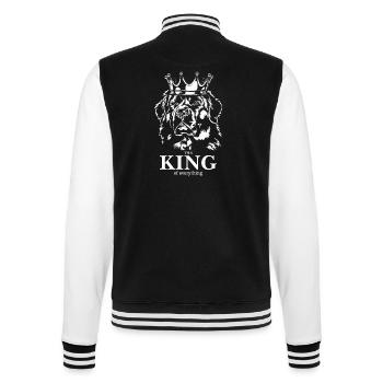Terre-Neuve Roi de tout ce qui dit chiens - Veste Teddy - noir/blanc - Dos - Marisol (170cm)