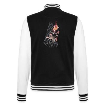 Great since 1975 - College Sweat Jacket - black/white - Back - Marisol (170cm)