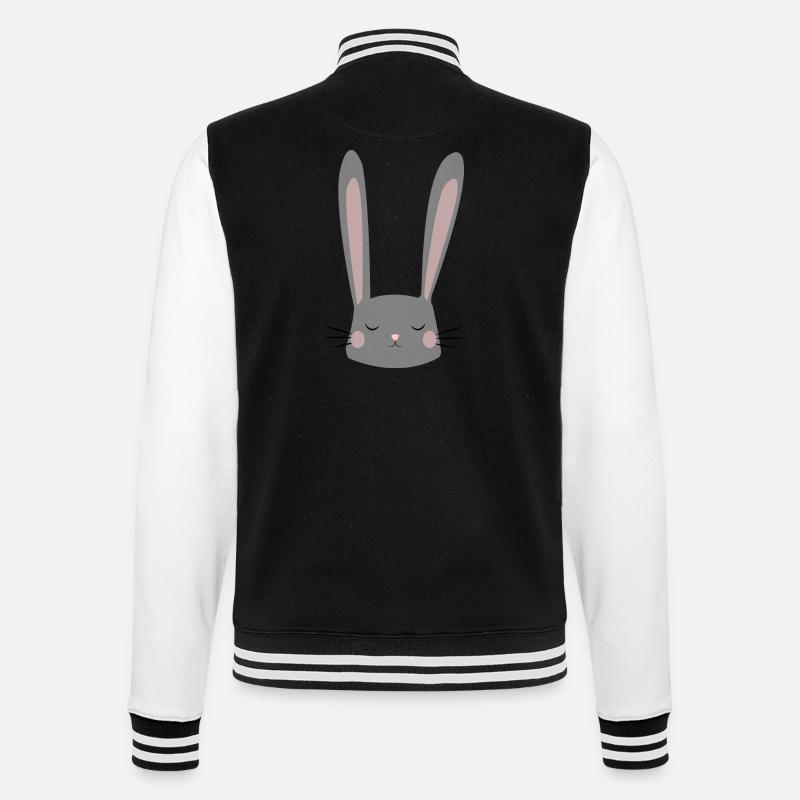 petit lapin - Veste Teddy - noir/blanc
