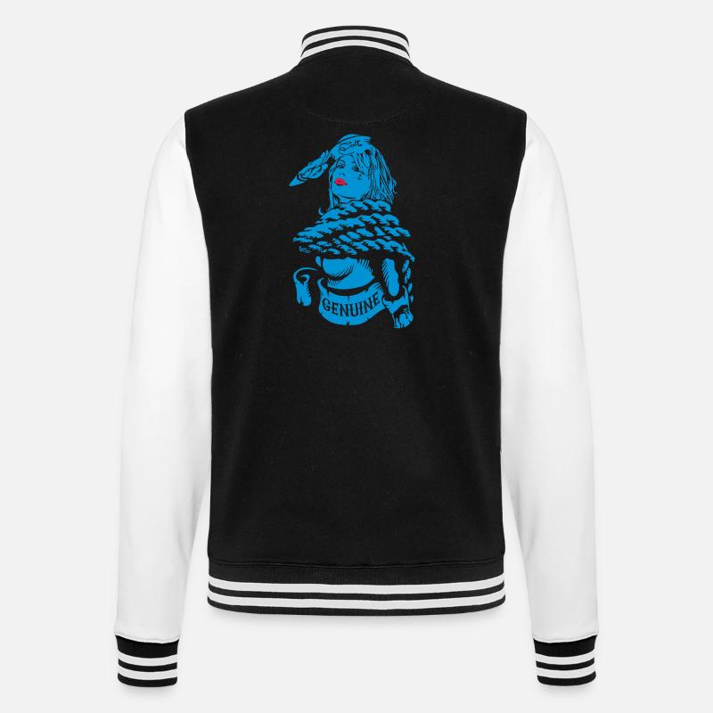 Fille de marin véritable - Veste Teddy - noir/blanc