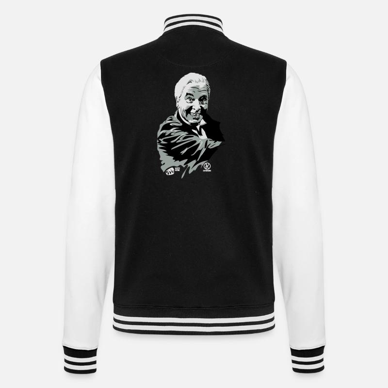 Dinner for one - College Sweat Jacket - black/white