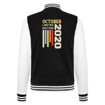 October 2020 - October 2020 Birthday Gift - College Sweat Jacket - black/white - Back - Marisol (170cm)